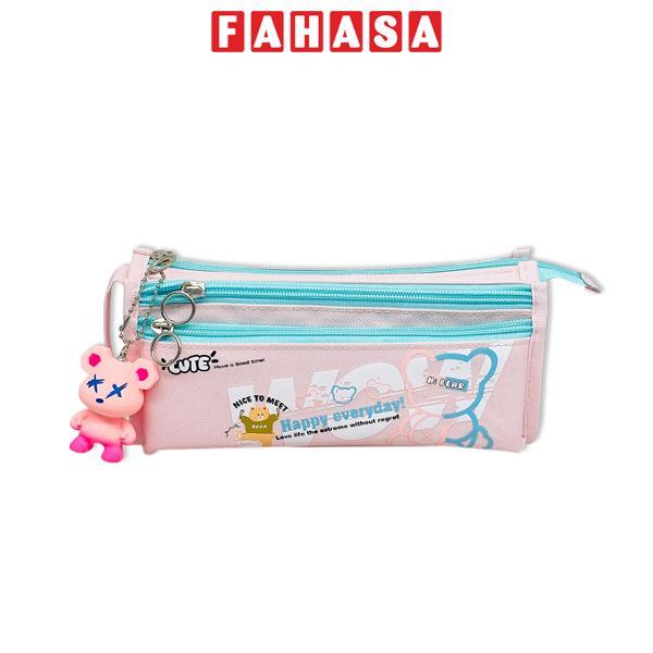 Bóp Viết Vải Happy Everyday - Yescholar 9205 - Màu Hồng