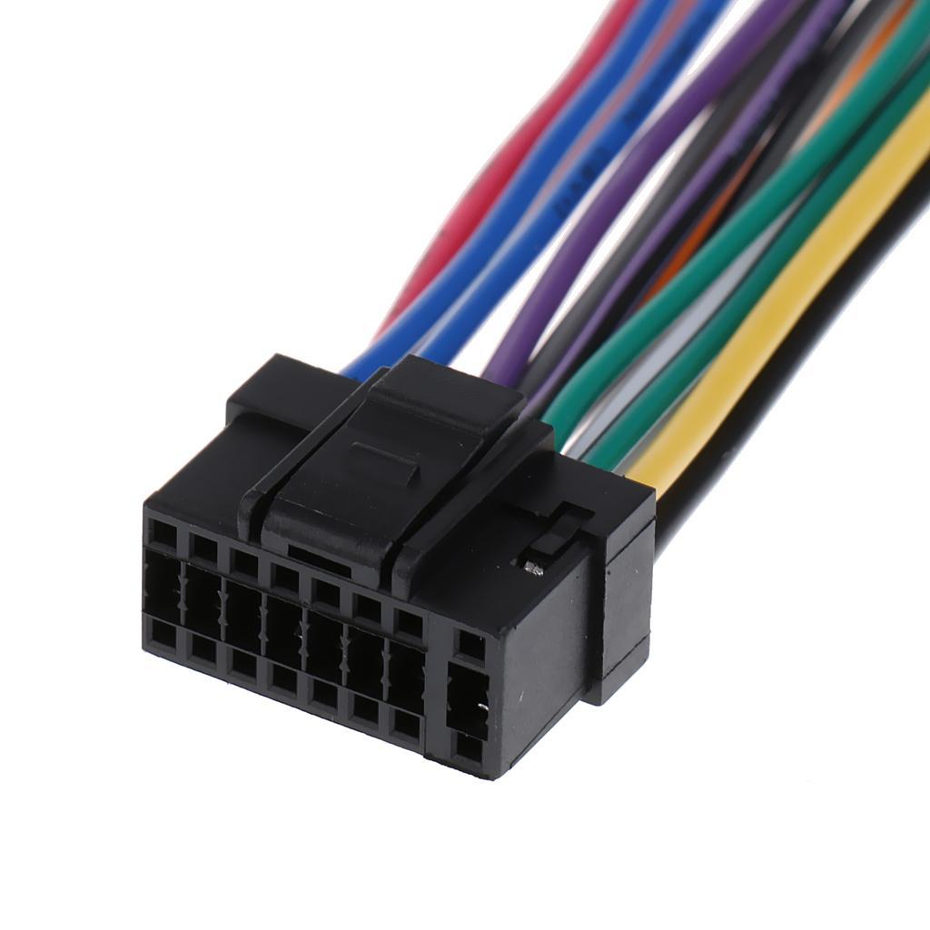 2X Audio Speaker Connector Wire Harness For  CDA-9887 Aftermarket Radio