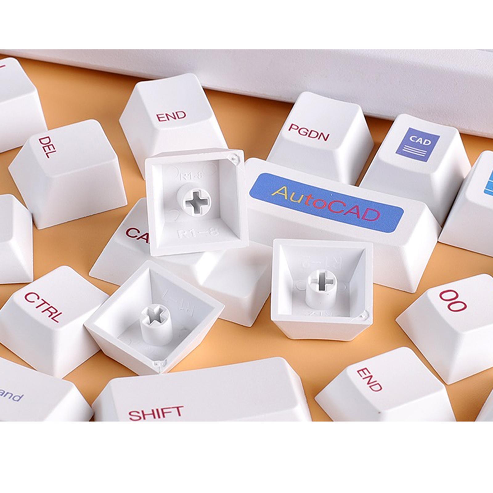 Keycaps, 136 Keys, Easy Install ,Comfortable for CHERRY MX Switch Mechanical Keyboard Keyboard Ccessories