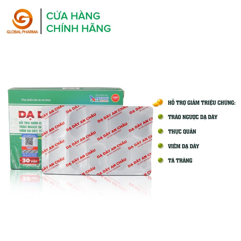 Dạ dày Dược Phẩm An Châu hỗ trợ giảm các triệu chứng viêm dạ dày, trào ngược dạ dày thực quản, tá tràng 30 viên - AC003