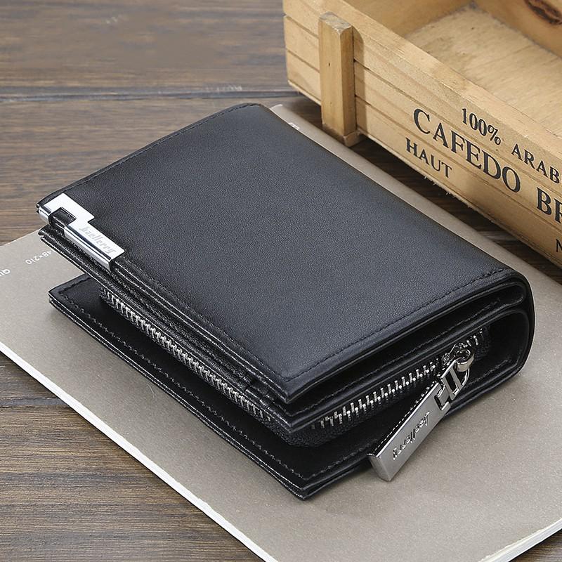Ví Đứng Da Nam Màu Đen Cao Cấp - V5