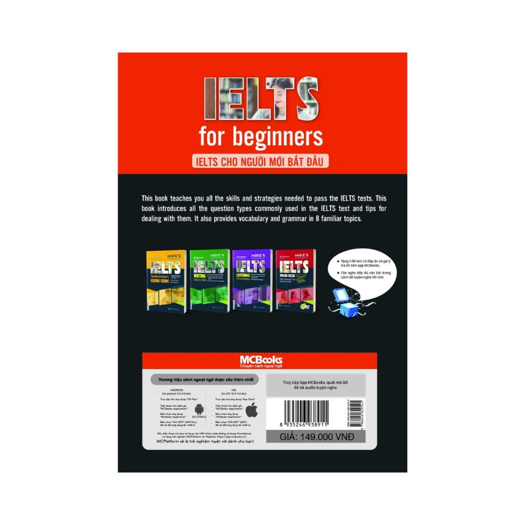 Sách - Ielts For Beginners Ielts Cho Người Mới Bắt Đầu - MCBooks