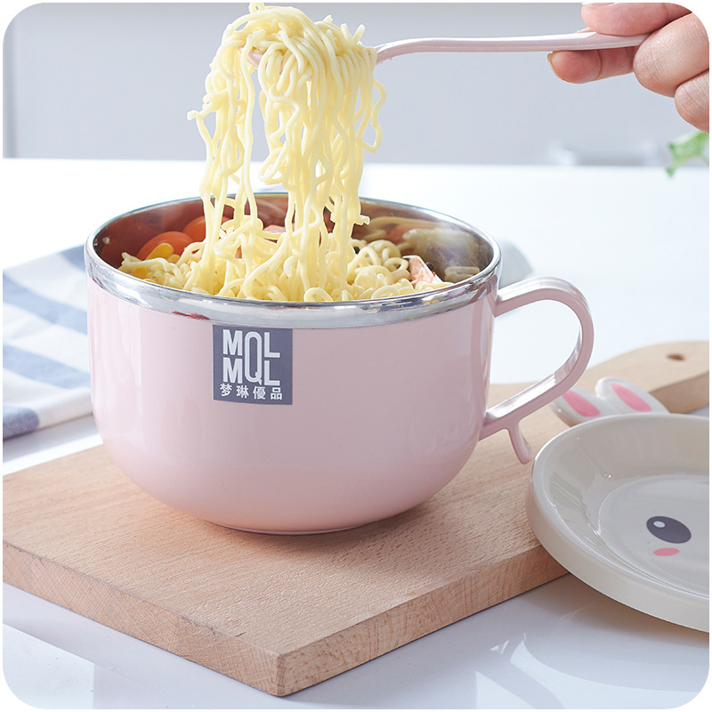 Ca Ăn Mỳ MQL Có Nắp Đậy Kèm Muỗng Tiện Lợi