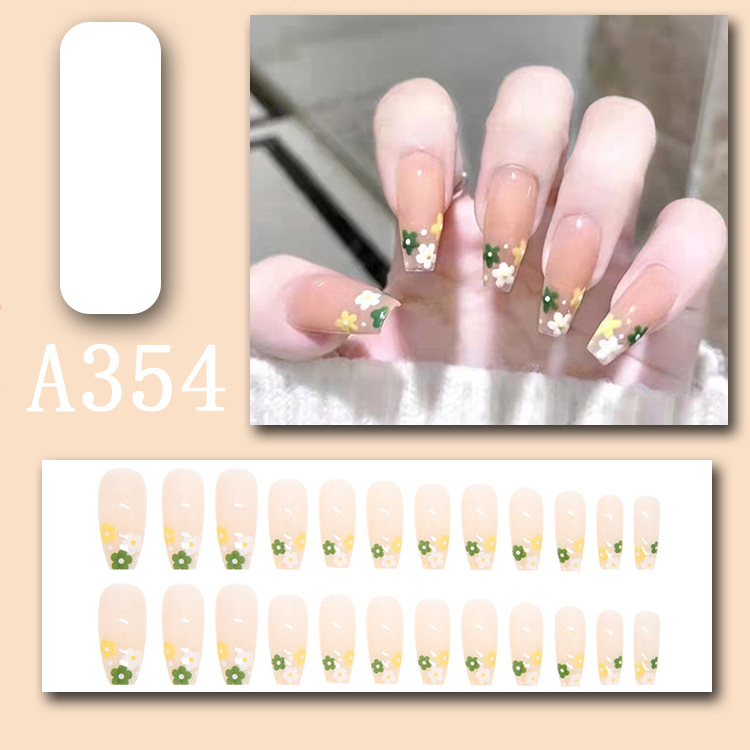 A354-Hộp NAIL BOX 24 móng họa tiết nhiều màu sắc thời trang