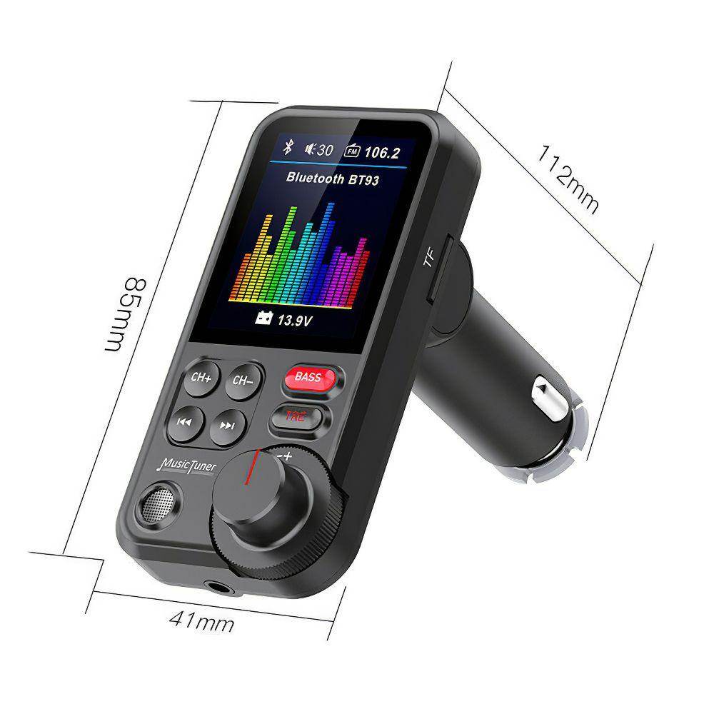 Tẩu Sạc Nhanh QC3.0 Trên Ô tô BT93 Tích hợp Nghe Nhạc MP3, Đài FM, Bluetooth 5.0, USB, Chế Độ EQ - Home and Garden