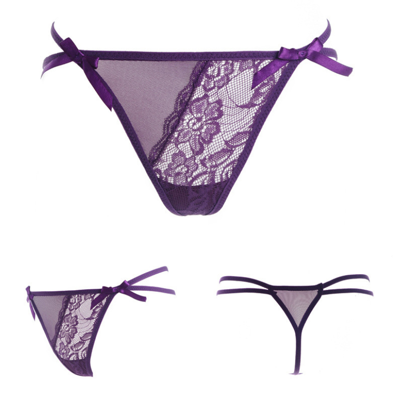 Quần lọt khe nữ ren sexy - quần lót chip nữ ôm mông gợi cảm - Tím
