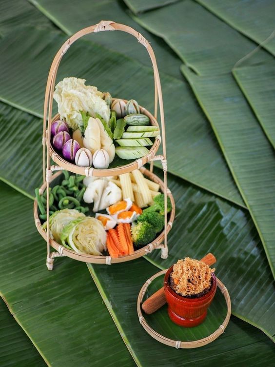 Sét combo 3 kệ , mẹt tre nhiều tầng sản phẩm làng nghề, Kệ tre dùng để làm decor trang trí