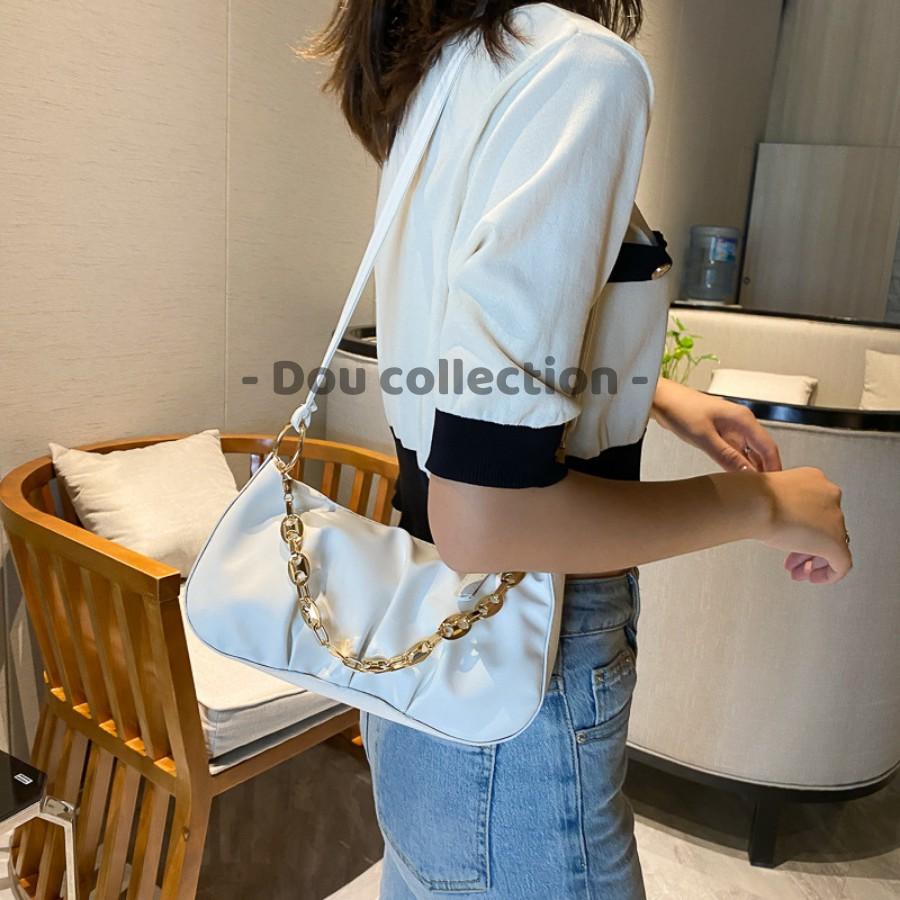 Túi Xách Niche Rento Mini Da Mềm Xếp Li Đeo Vai Hot Trend Phong Cách Châu Âu - Mã XT036