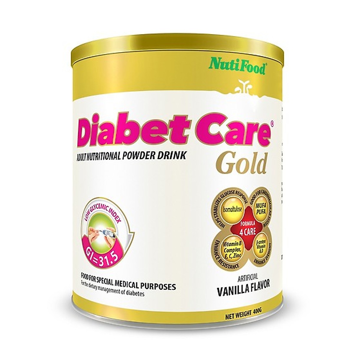 3 Hộp Sữa Nutifood DiabetCare Gold 900 Gr dinh dưỡng dành cho người lớn