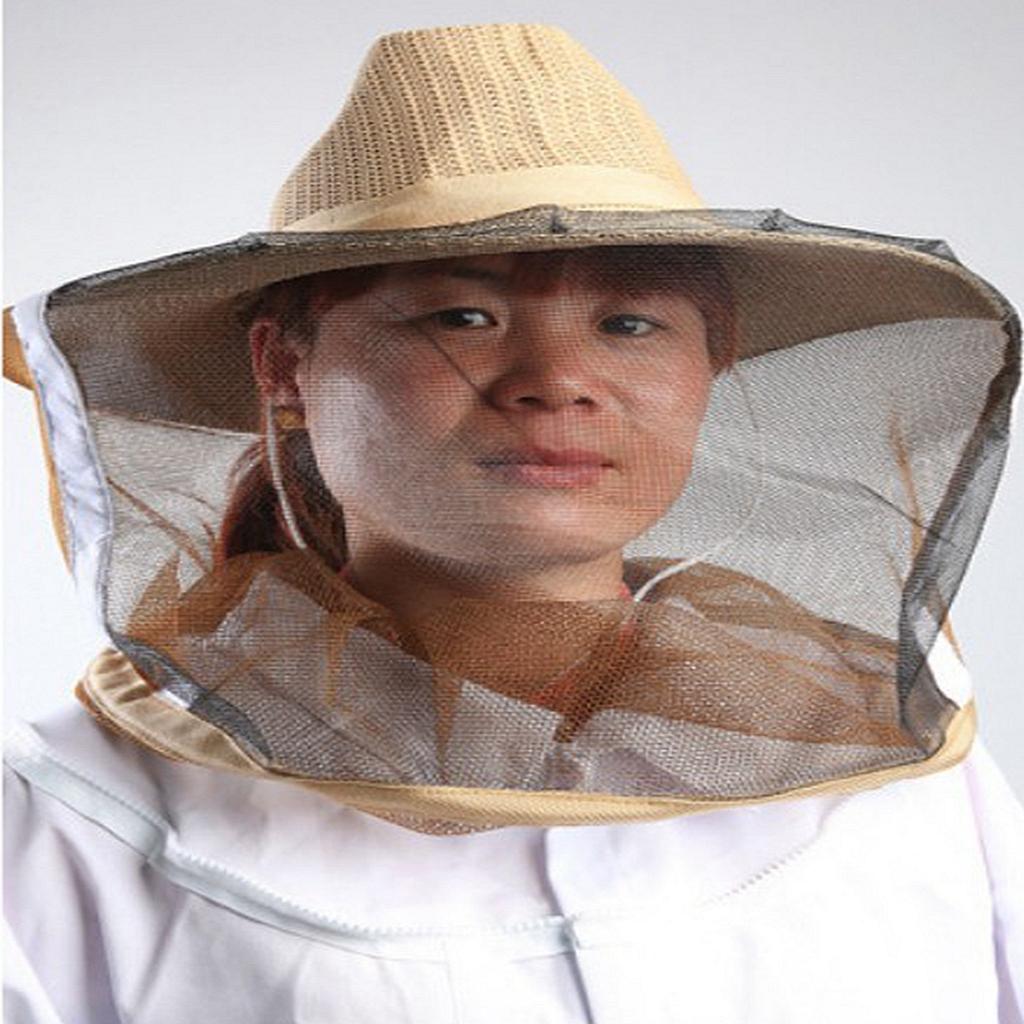 Nuôi Ong Vườn Boy Boy Hat Anti -Mosquito Bee Veil Head Bảo Vệ Thoáng Khí