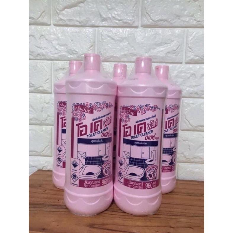Nước Tẩy Bồn Cầu Okay Pink Thái Lan 960ml