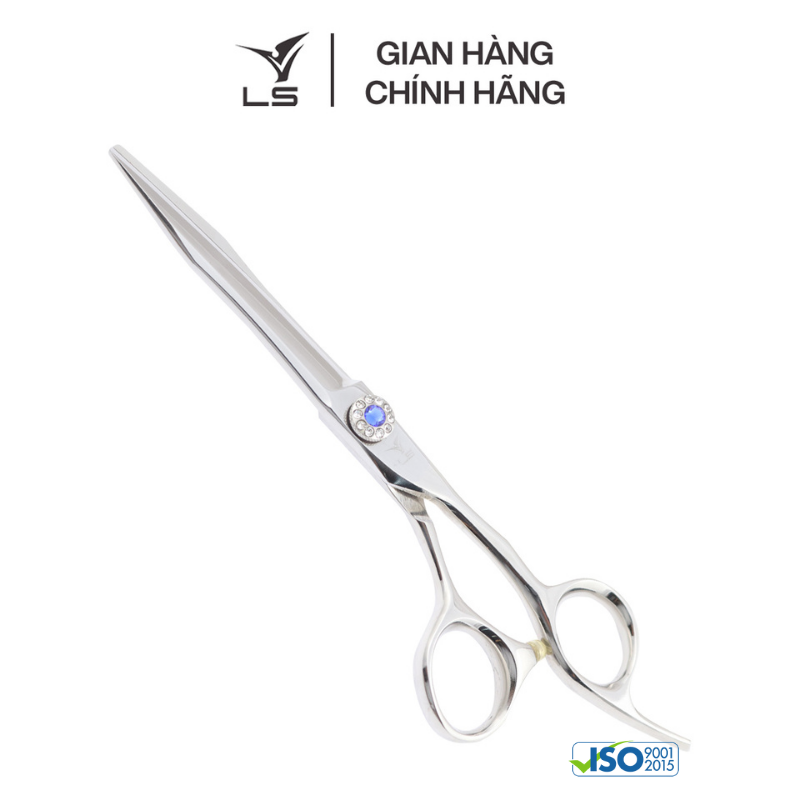 Kéo cắt tóc LS lưỡi thẳng quai offset vênh đỡ ngón cố định FA53/6.25