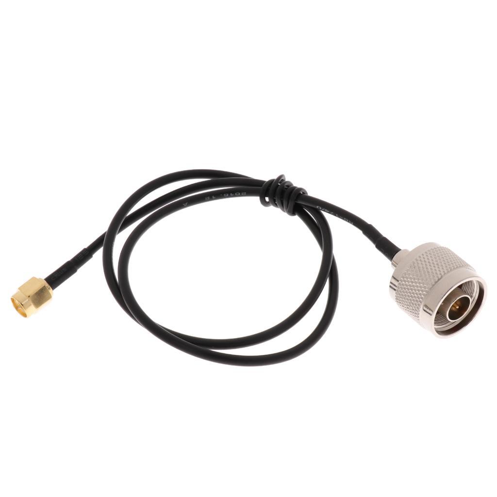 N Female to SMA Male Adapter Pigtail RG58 Coaxial Cable 40cm/15.75'' Lead