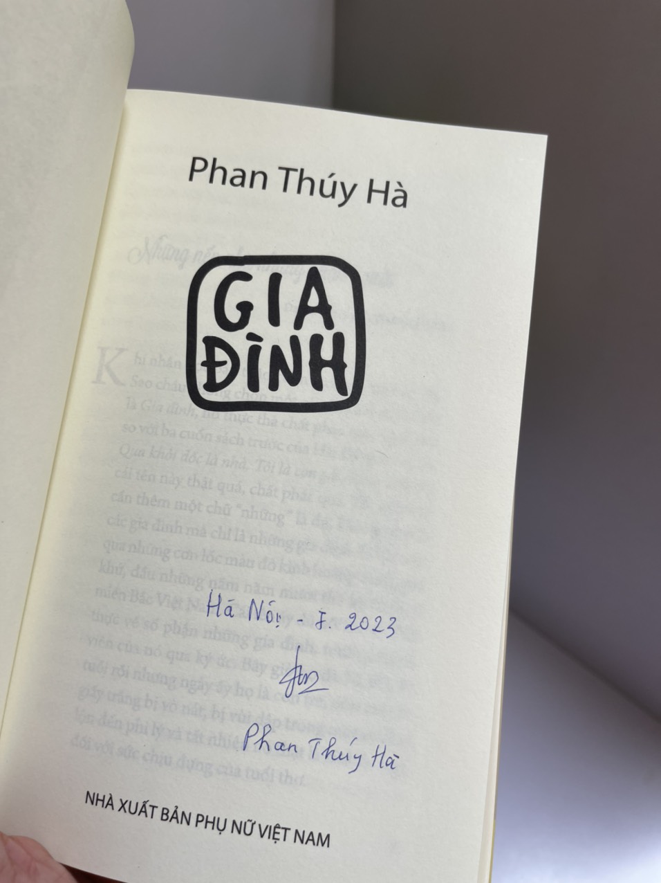 GIA ĐÌNH – Phan Thuý Hà - NXB Phụ Nữ