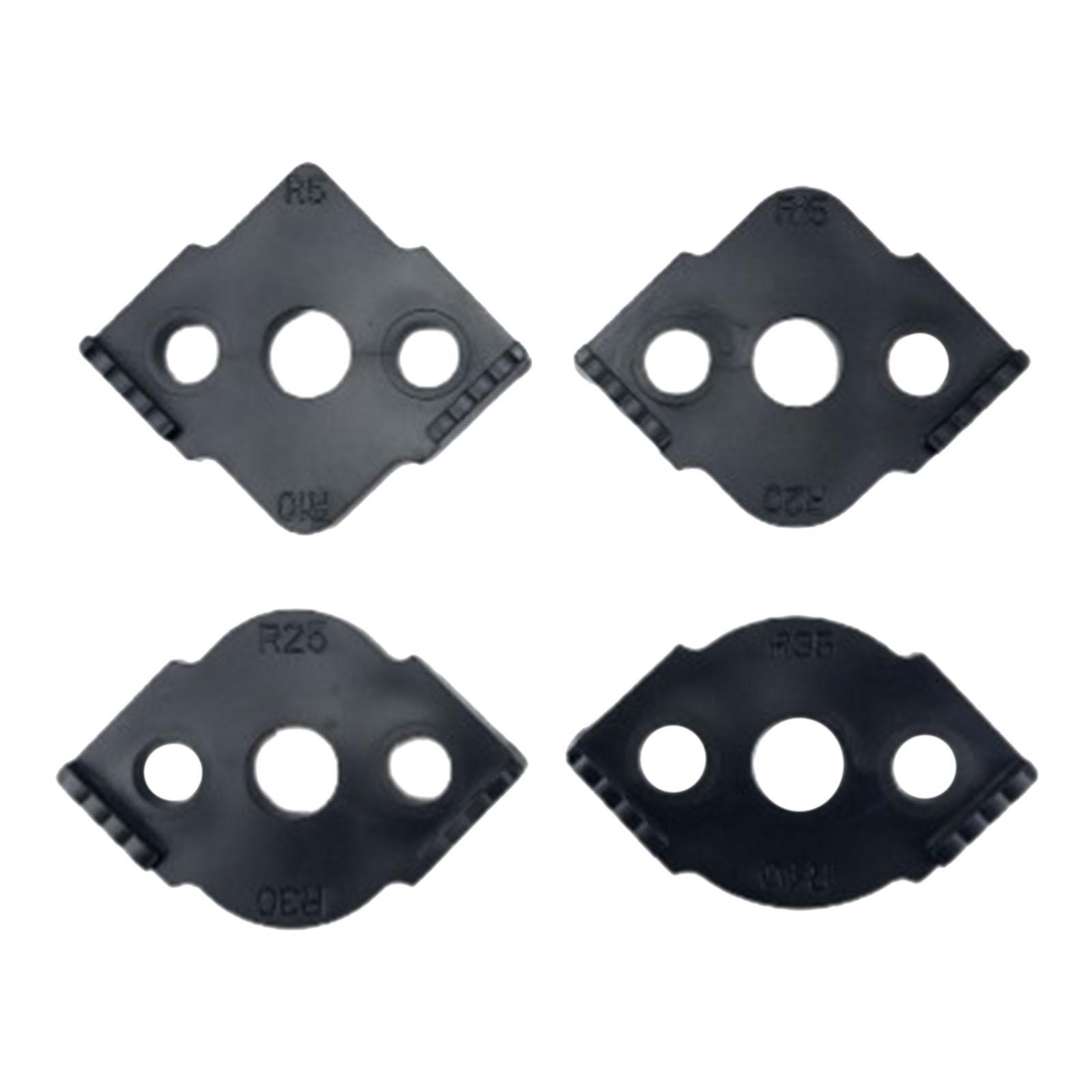 Jig Router Templates, ABS Plastic Routing Rounded Corners Router Bit Template for Woodworking Routing, R5 R15 R25 R35