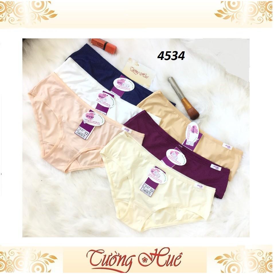 Quần lót nữ Annie QE4534 trơn form thấp.