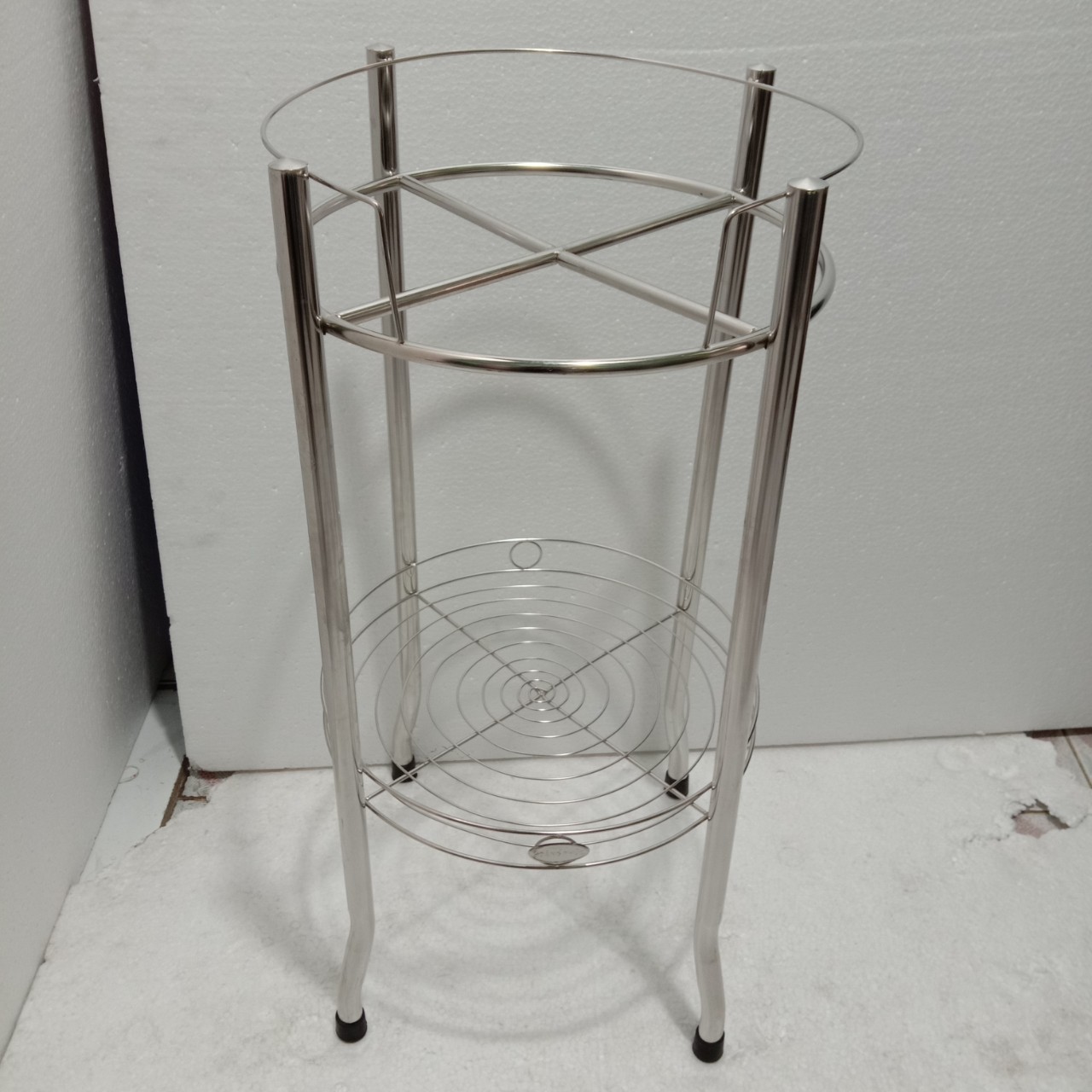 Chân Kệ Bình Lọc Nước Inox 2 Tầng KT 35x35x70cm - Gọn Nhẹ Dễ Di Chuyển