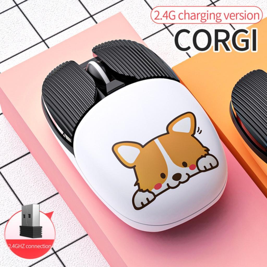 Chuột bluetooth Không Dây 2.4G + Chuột Hoạt Hình 3 Chế Độ