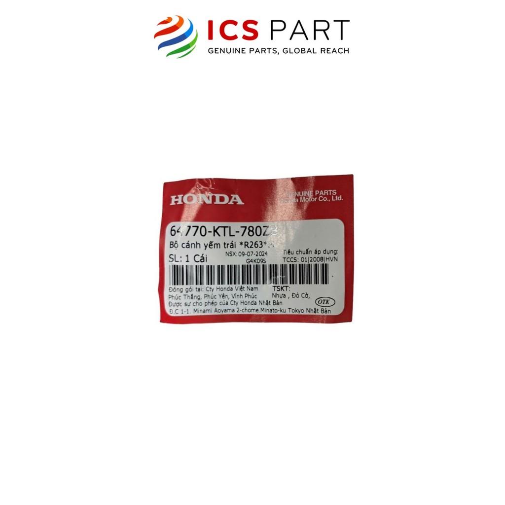 Cánh Yếm Ngoài Trái HONDA Wave Zx Đỏ Cờ R263 M (Có Tem) (64770KTL780ZB)