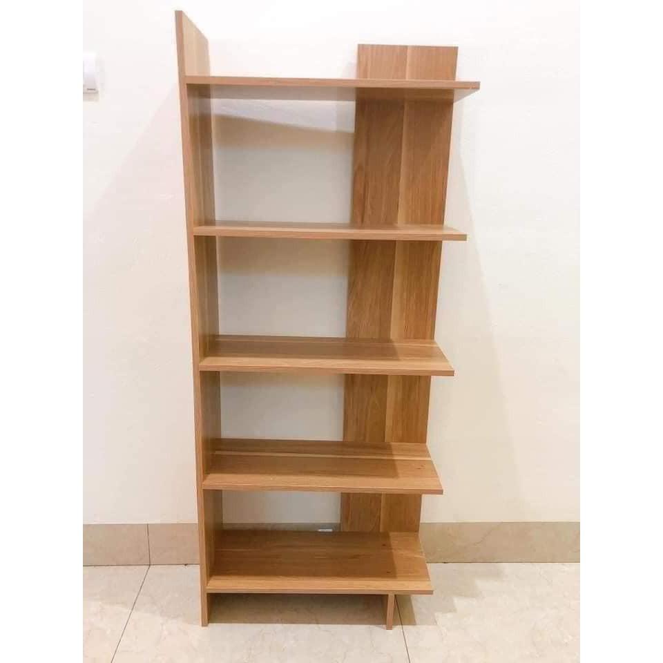 Kệ Sách Gỗ 5 Tầng - Kệ gỗ góc tường
