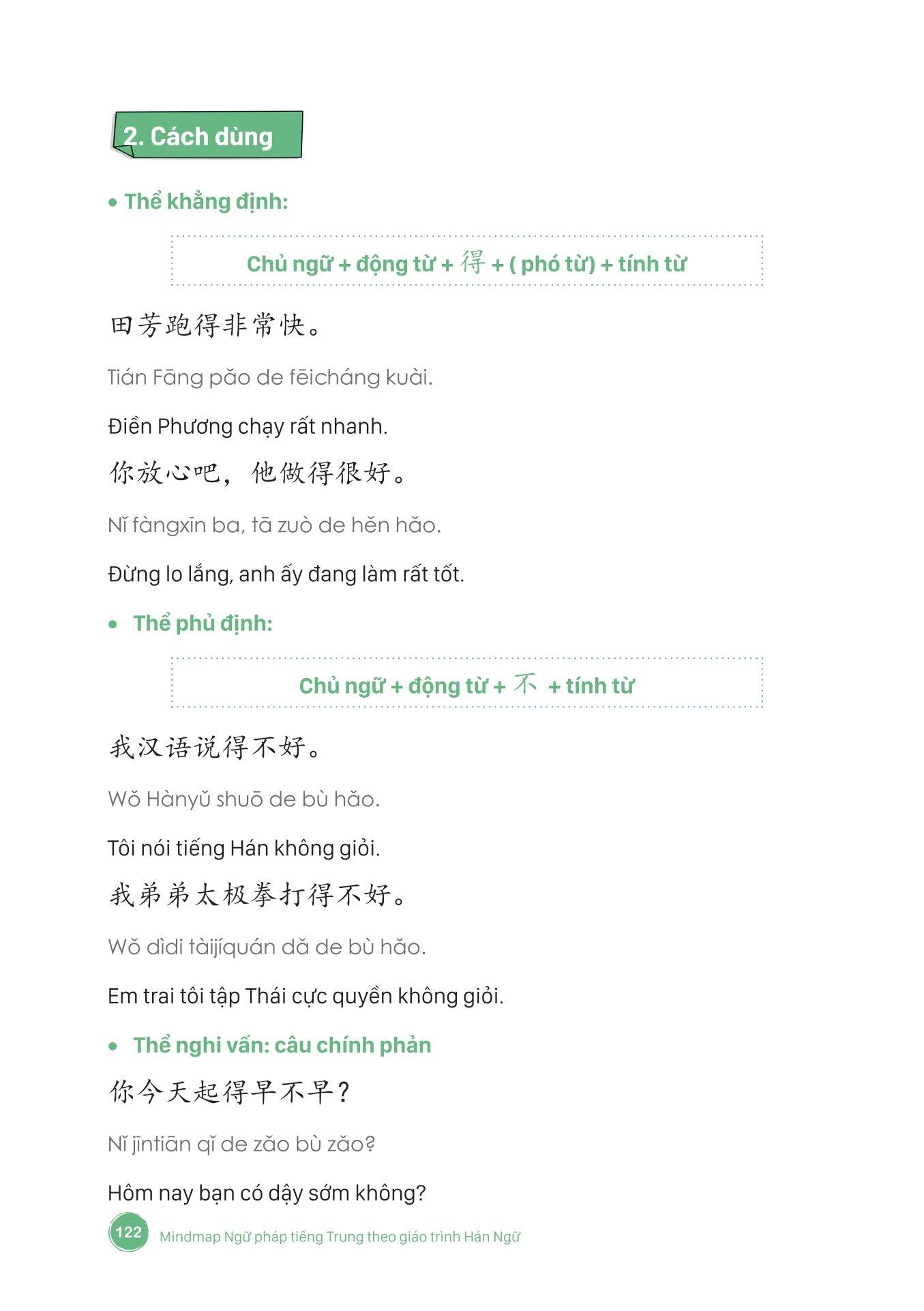 Mind Map Ngữ Pháp Tiếng Trung Theo Giáo Trình Hán Ngữ