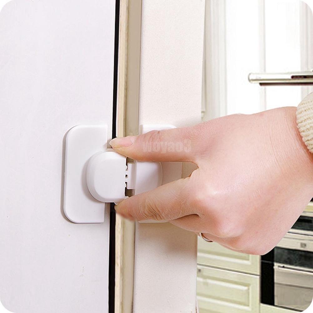 Khóa Cửa Tủ Lạnh An Toàn Hiện Đại, Chốt Cánh Tủ Lạnh Giữ An Toàn Cho Bé, Sử Dụng Miếng Dán Chắc Chắn, Tiện Dụng Trong Gia Đình - Kingler 3106