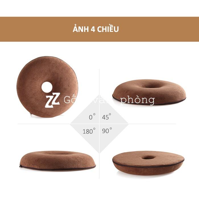 Gối Lót Ghế Cao Su Non Cho Người Bệnh Trĩ ZURI PILLOW - GLM06 Chống Ê Nhức Mông, Đau Xương Cụt