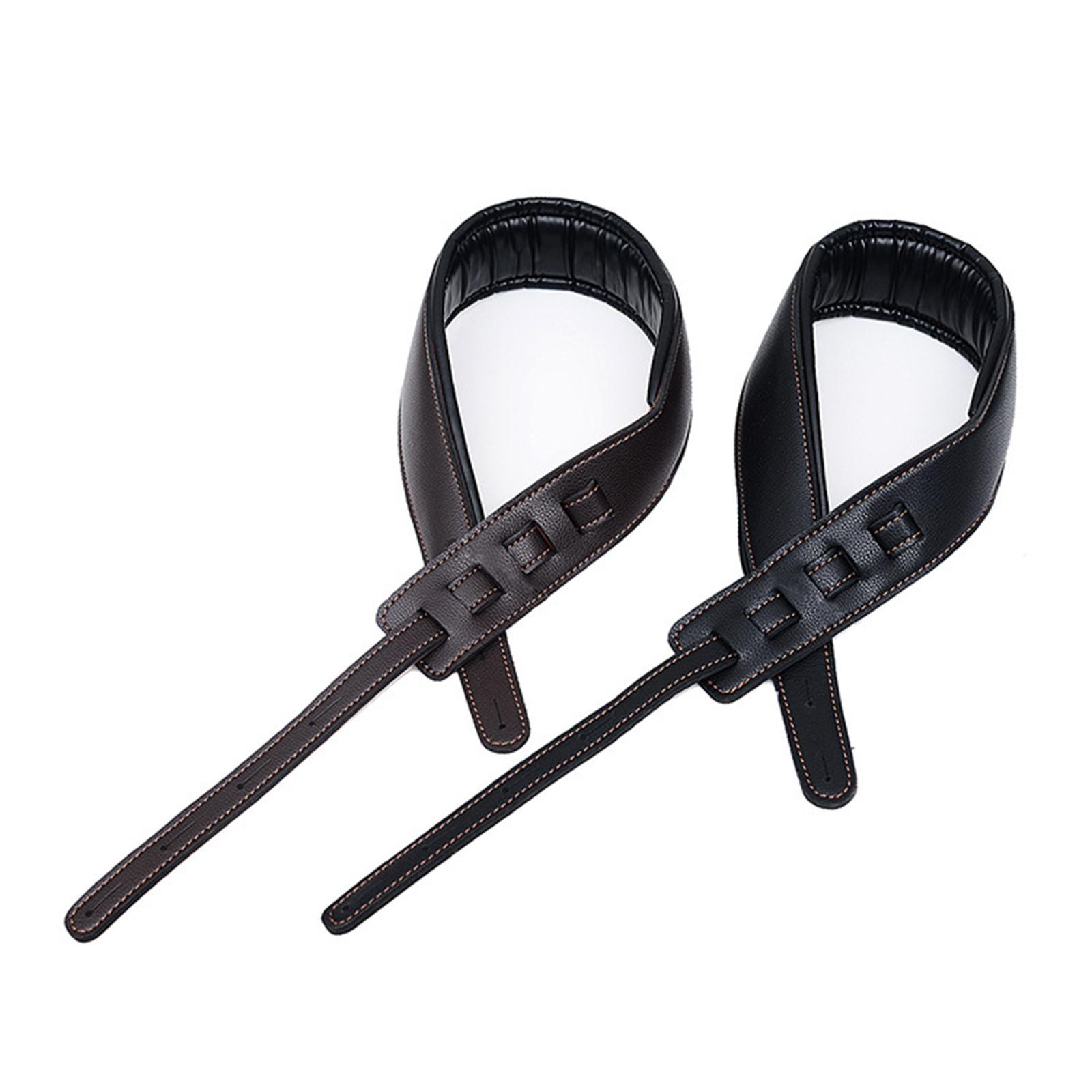 Guitar Strap Leather Soft Padded  for Acoustic Guitar Classical Guitars