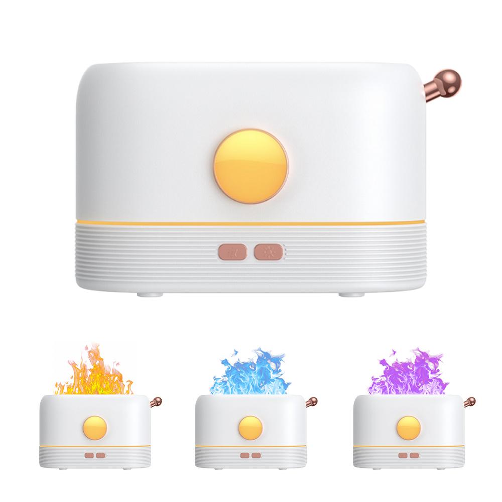 Máy Tạo Ẩm Phun Sương Khuếch Tán Tinh Dầu 2 Trong 1 Mô Phỏng Ngọn Lửa Aroma Jf801