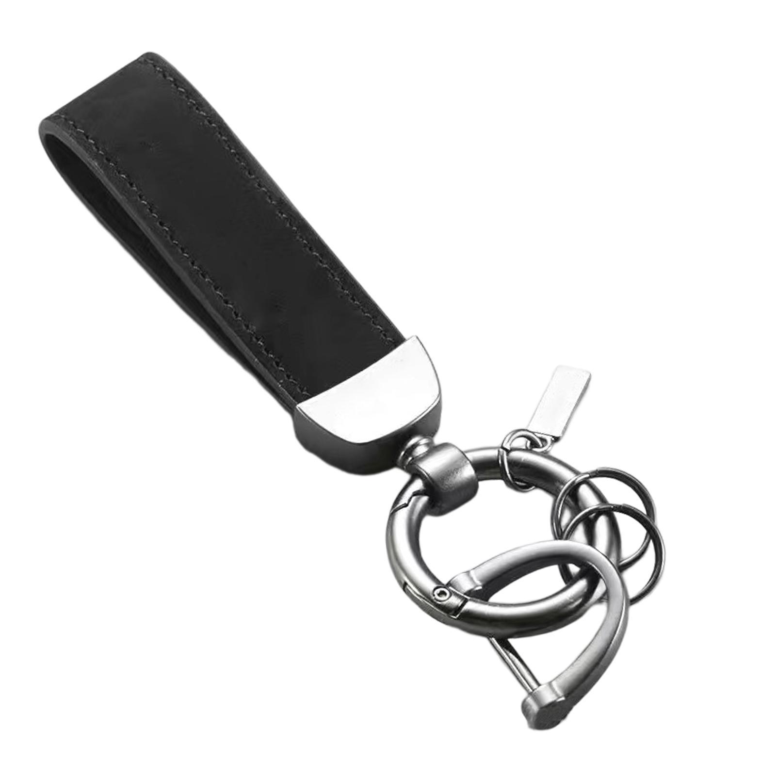 PU Leather Keychain Decor Gift Key Clip for Backpack Purse Handbag