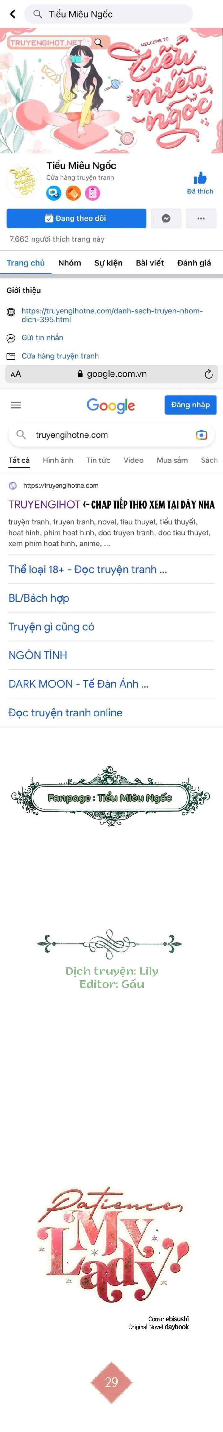 bình tĩnh nào, tiểu thư! chapter 29 1