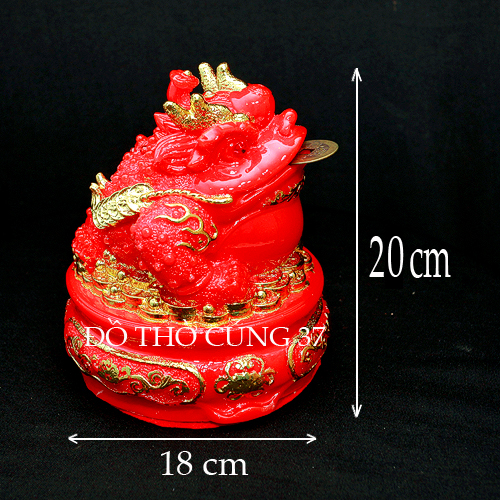 CÓC + TỲ HƯU phong thủy màu đỏ