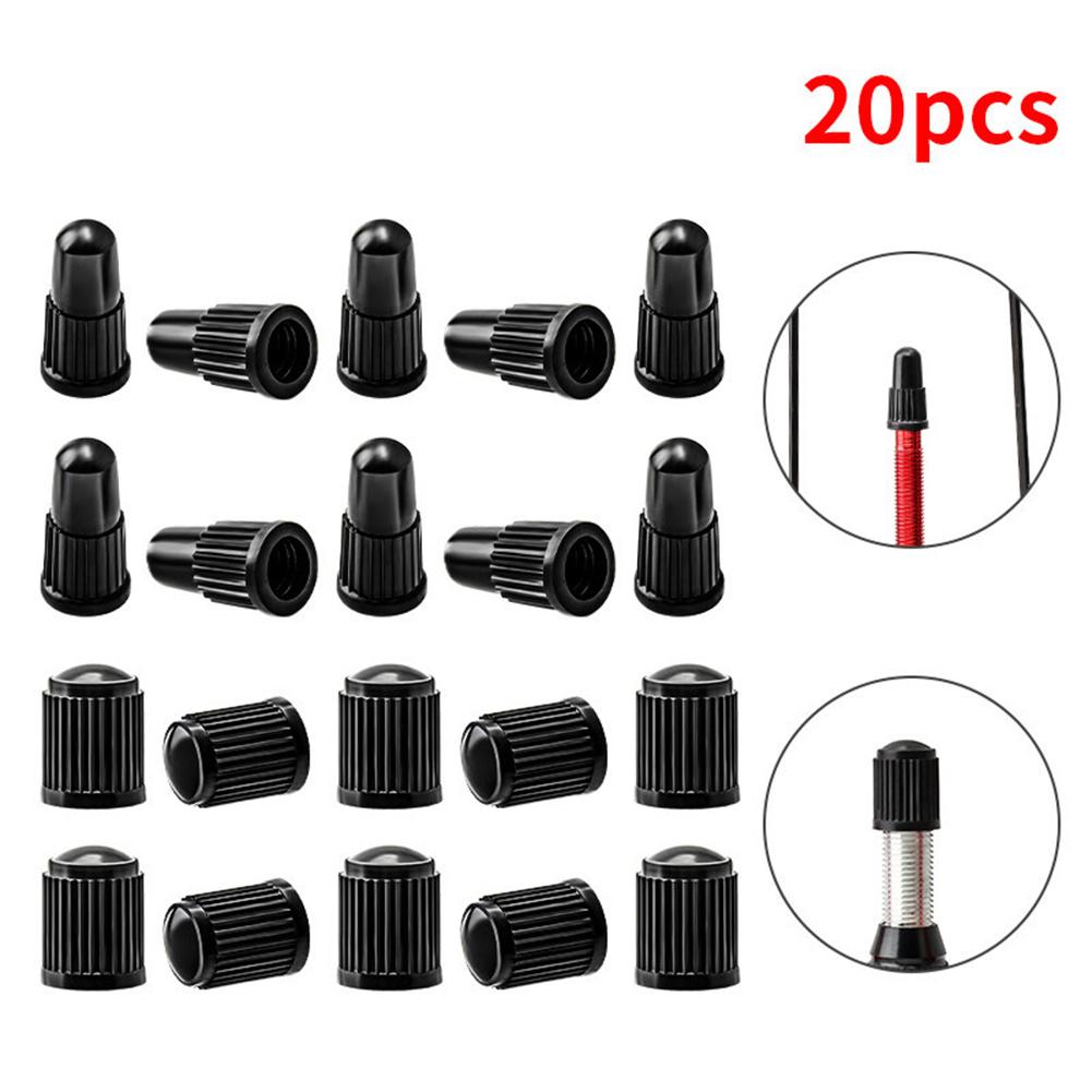 20 Pcs/set Valve Cap Tire Valve Covers Mtb Road Folding Bike Valve Dustproof Cap Cycling Accessories
