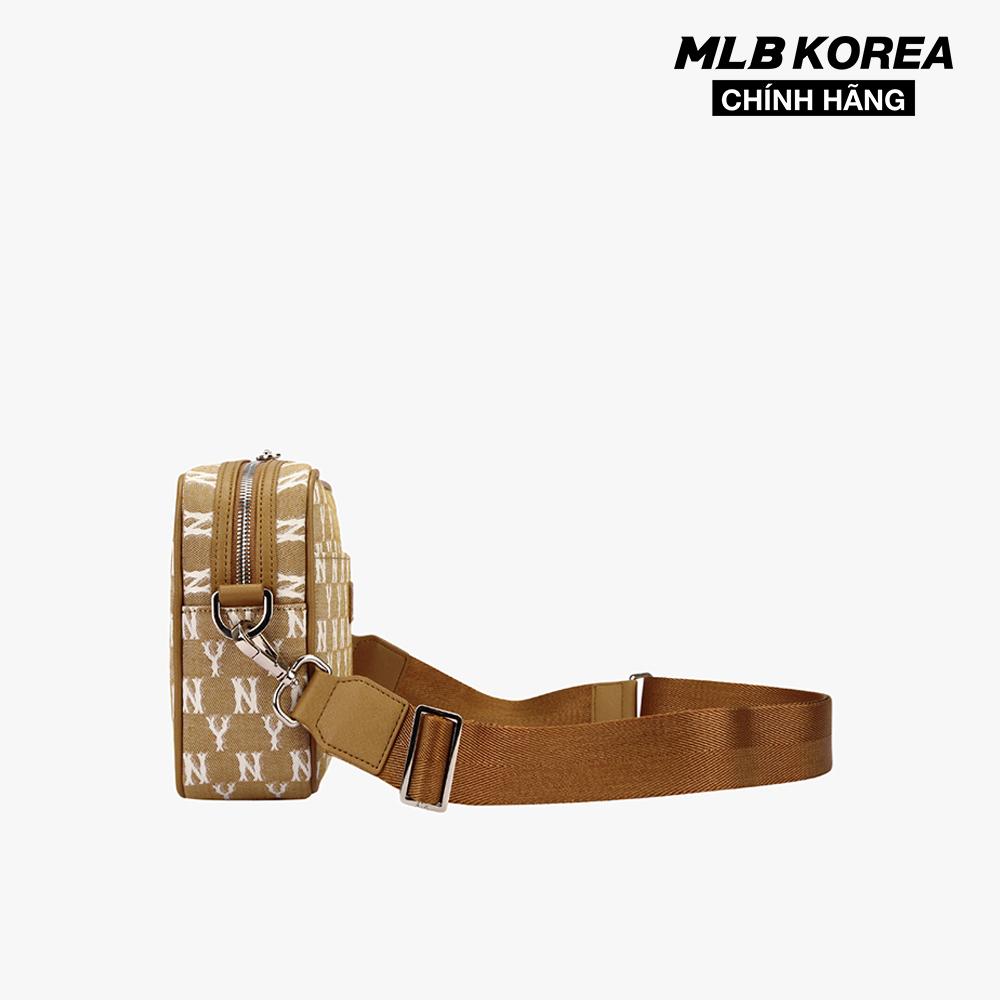 MLB - Túi đeo chéo chữ nhật Jacquard  Monogram 3ACRM041N-50BGS