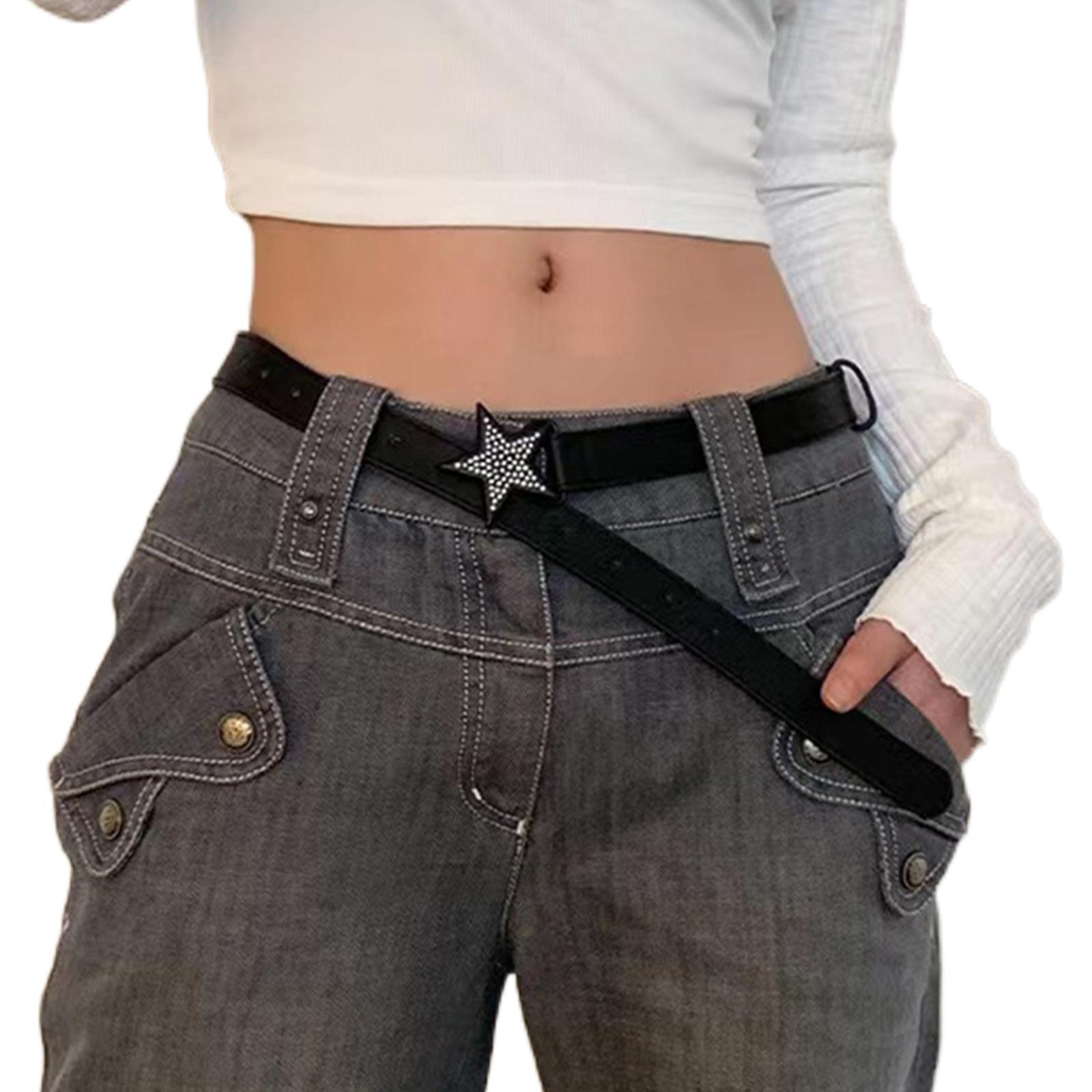 Women PU Leather Belt 1.1inch Width Versatile Ladies Waist Belt