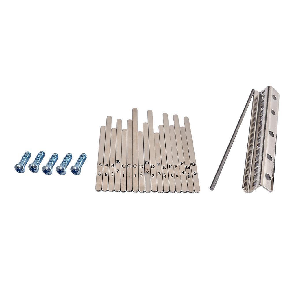 Replacement Kalimba Thumb Piano Steel Keys For 17 Key African Kalimba