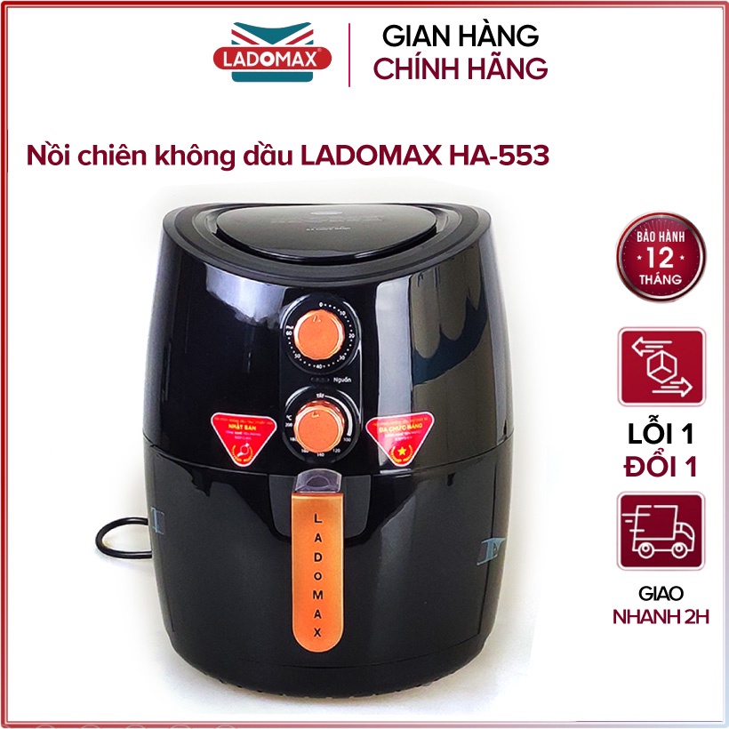 Nồi chiên không dầu 7 lít Ladomax HA-553 - Hàng chính hãng