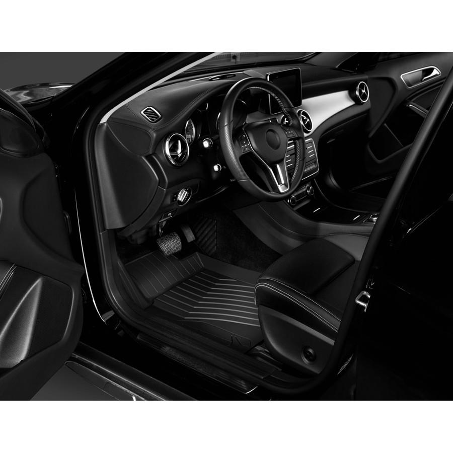 Thảm lót sàn Mercedes ML 2012-2015 Nhãn hiệu Macsim 3W chất liệu nhựa TPE đúc khuôn cao cấp - màu đen