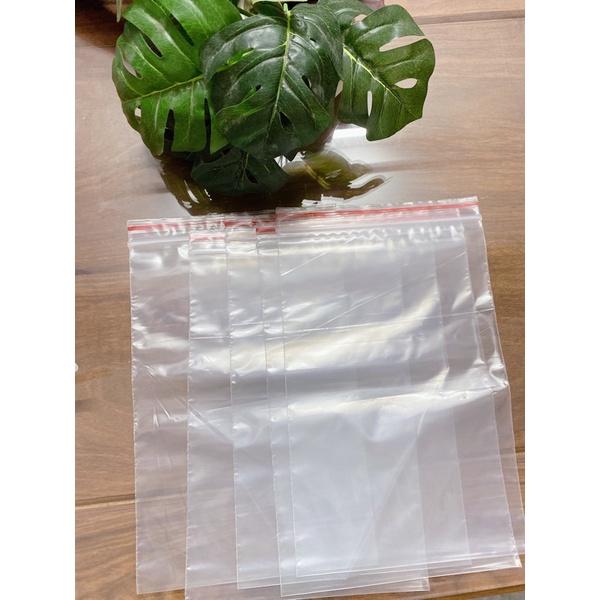 ️Túi Zip Chỉ Đỏ Lớn 100g Size 25cm x 18cm