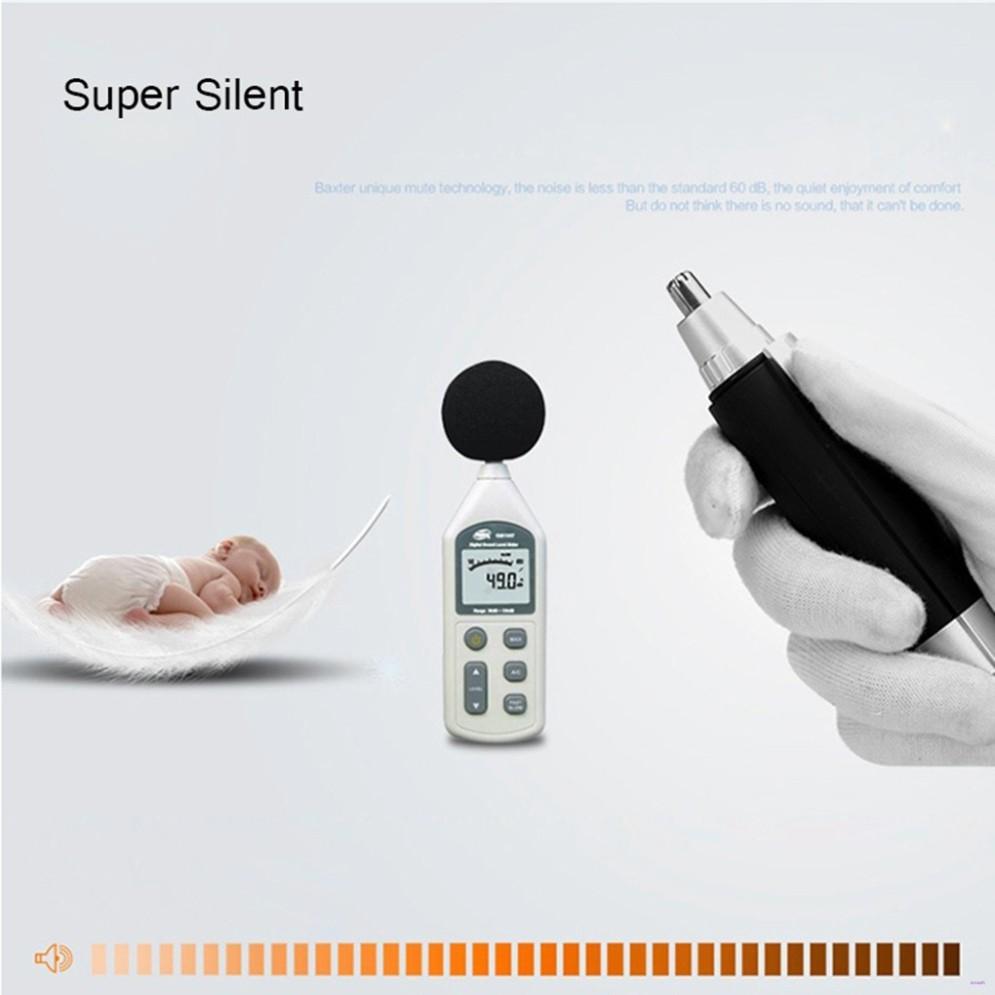 Máy tỉa lông mũi mini cầm tay tiện lợi chất lượng cao Máy tỉa lông mũi/ tai/ râu khô & ướt