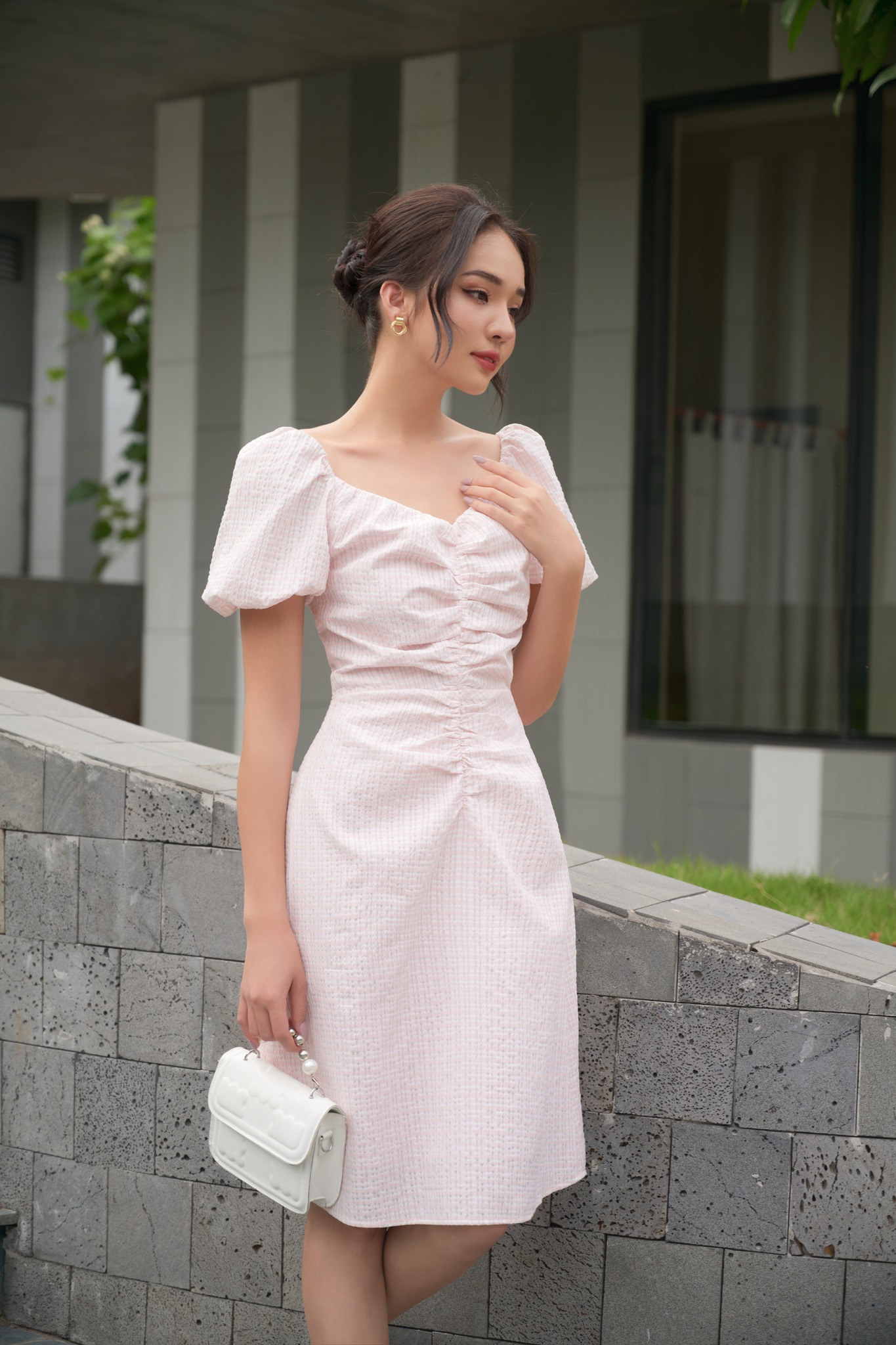 OLV - Đầm Macy Ruched Dress