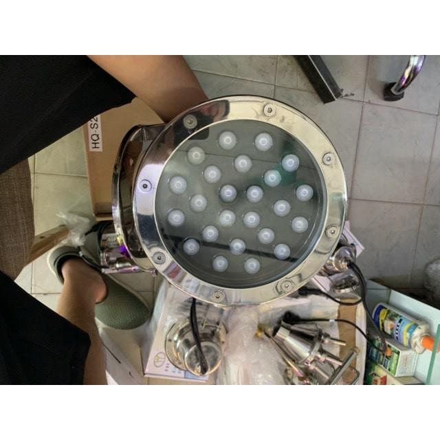 Đèn âm nước hồ cá cao cấp 24v, tự động đổi màu 6w, 9w, 12w