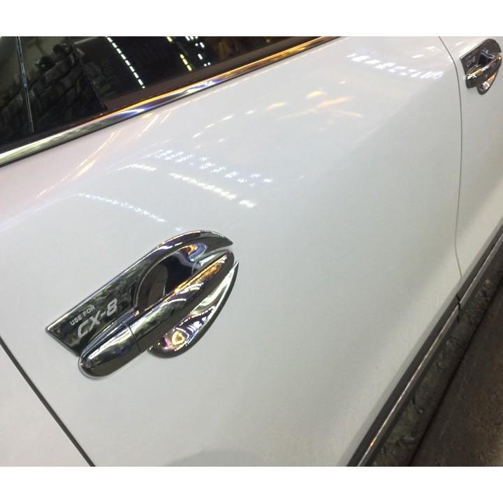 Bộ ốp tay nắm, ốp hõm cửa xe Mazda CX-8, CX8
