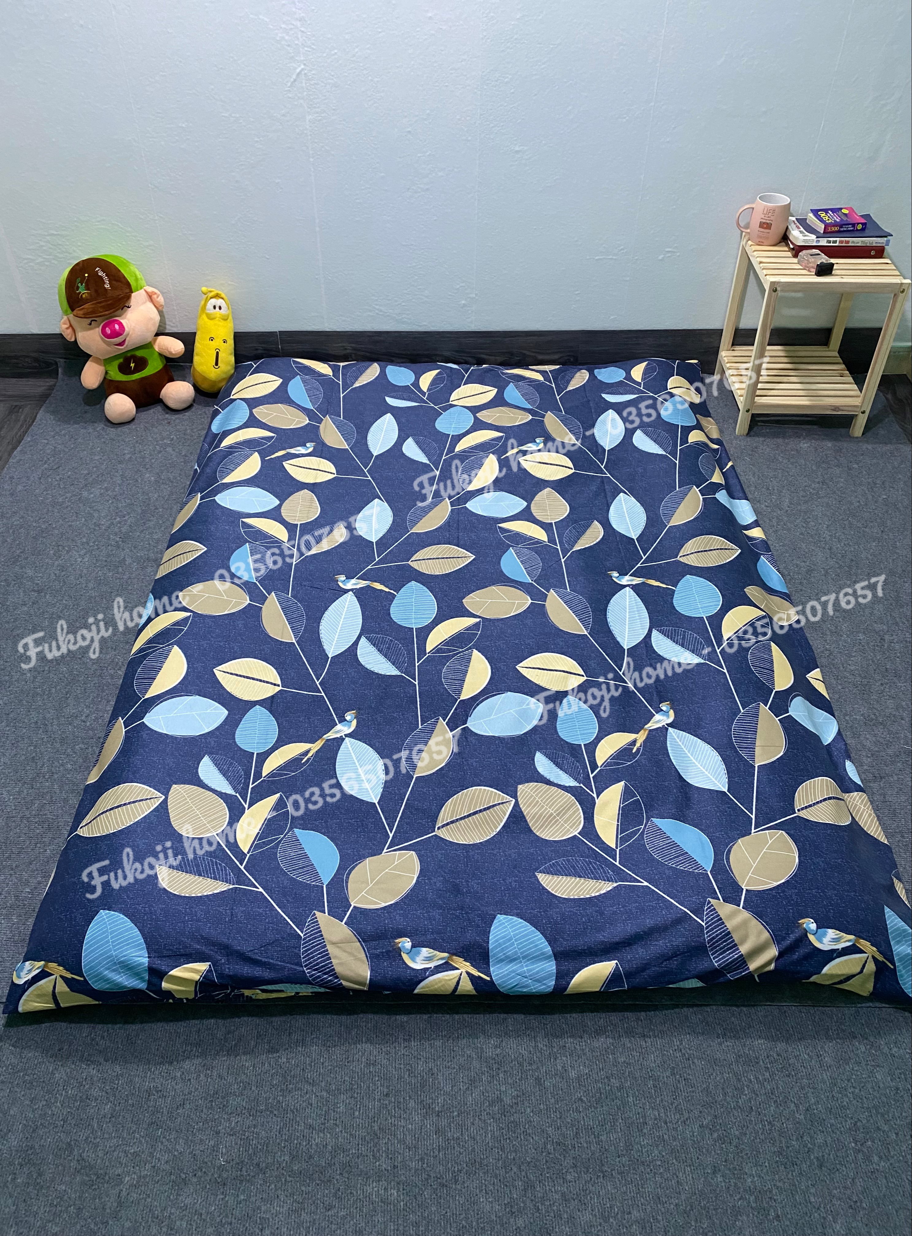 Áo nệm topper,bọc nệm trải sàn kích thước 1mx2m,1m2x2m,1m4x2m,1m6x2m,1m8x2m.