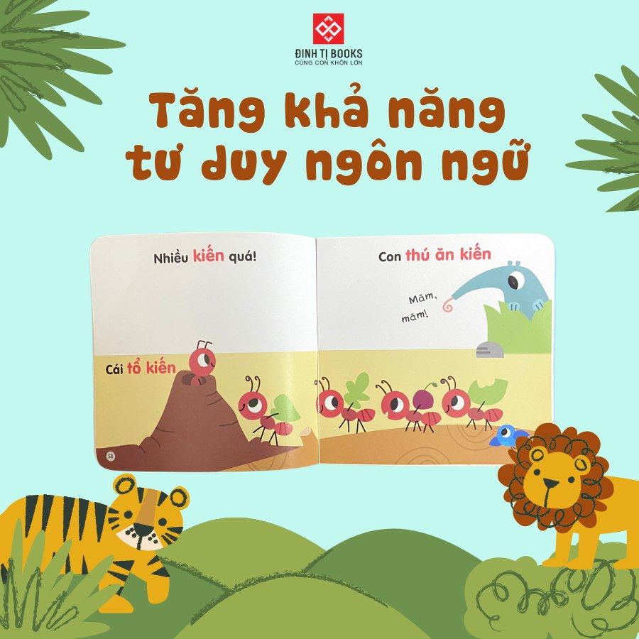 Sách - 200 từ vựng mẹ cùng con học nói - Đinh Tị Books