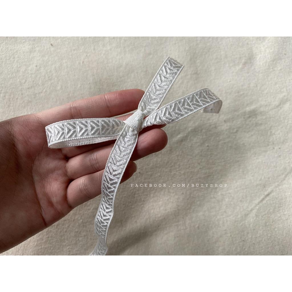 Ruy băng họa tiết bản 10 mm - mẫu 08