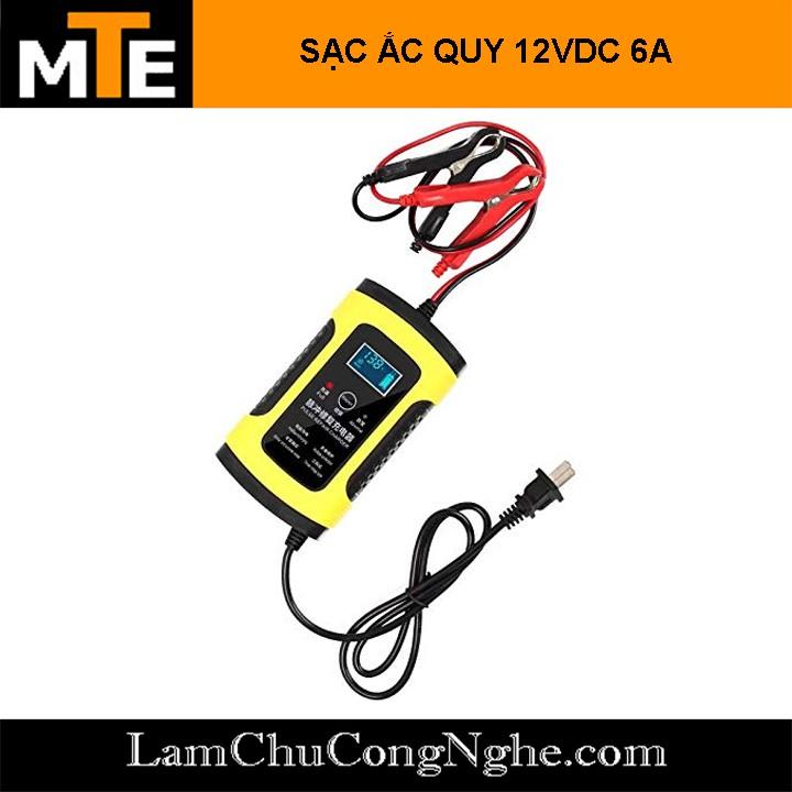 Bộ sạc bình acquy 12v 4Ah - 100Ah thông minh tự ngắt khi đầy có chức năng phục hồi acquy bằng khử sunfat