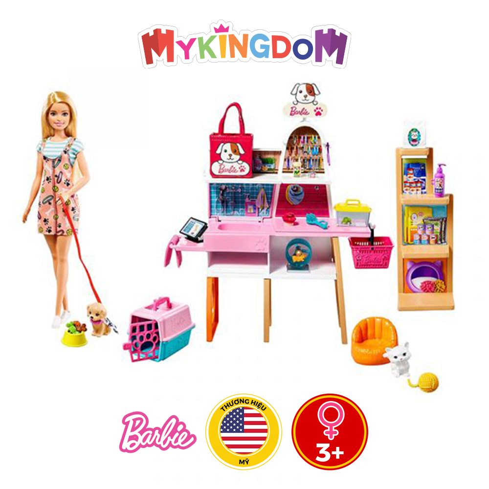 Đồ Chơi BARBIE Cửa Hàng Chăm Sóc Thú Cưng Của Barbie GRG90