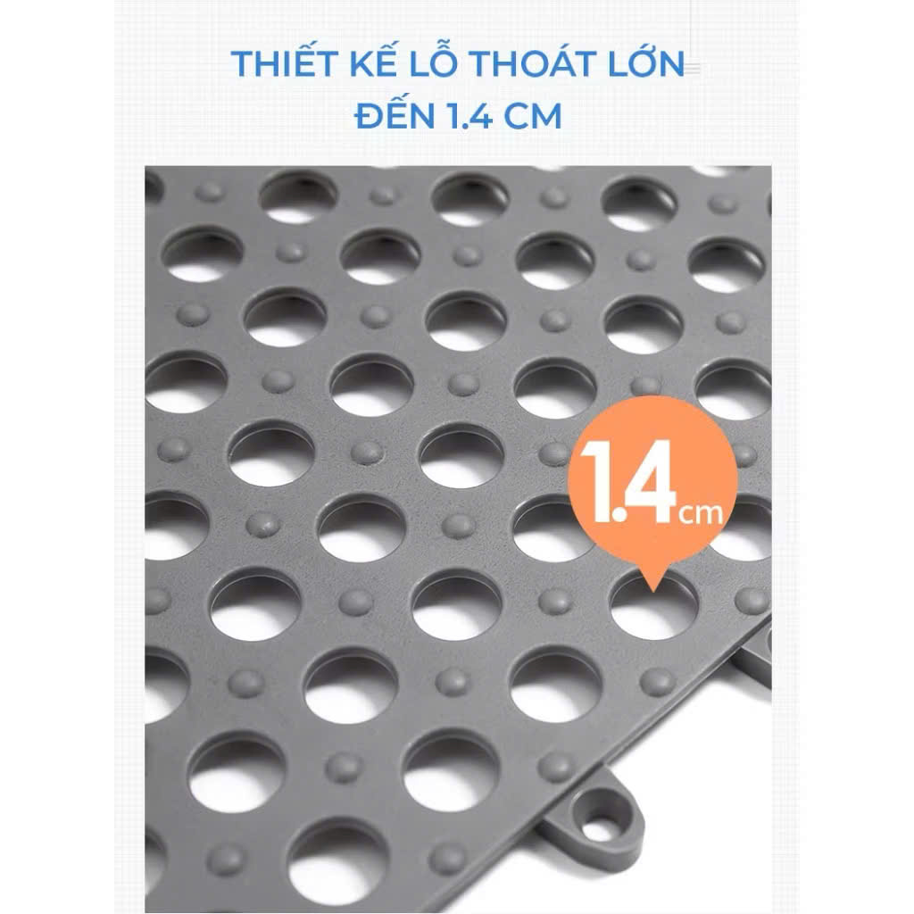 Thảm nhà tắm chống trơn trượt kích thước 30x30cm
