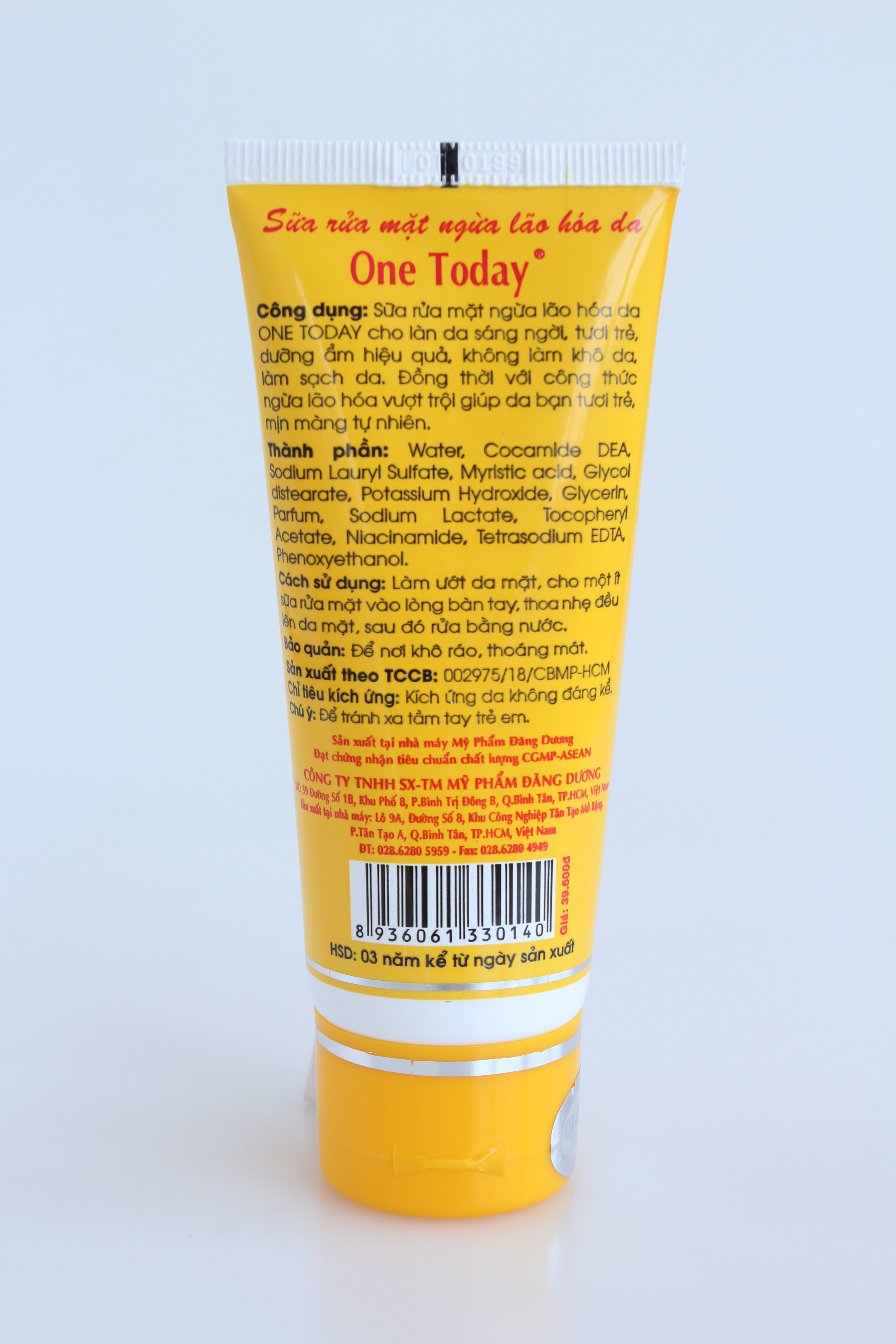 ONE TODAY - SỮA RỬA MẶT NGỪA LÃO HÓA DA - 50ml